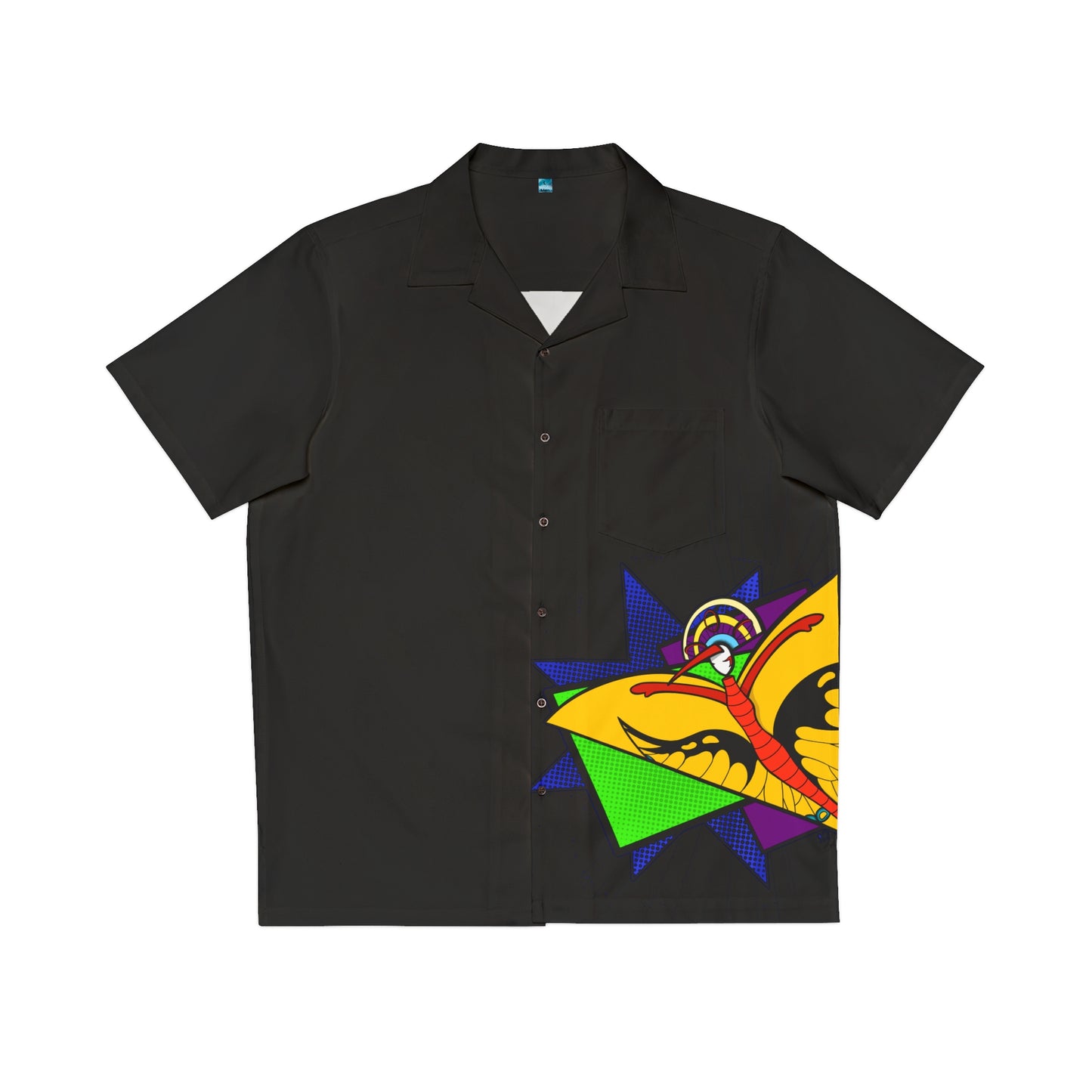 Pop Art: Bird Man Men's Hawaiian Shirt (AOP)