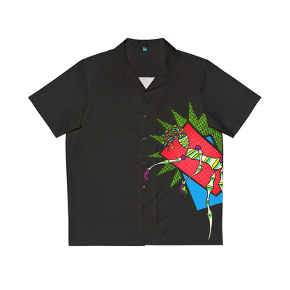 Pop Art: Disc Man Men's Hawaiian Shirt (AOP)