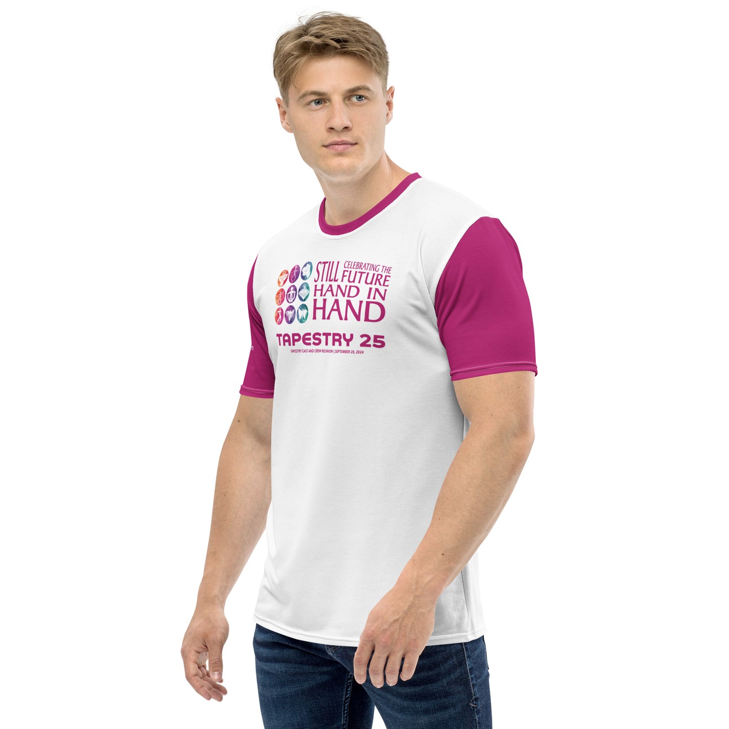 Reunion Dated Nations Men's t-shirt (Magenta)