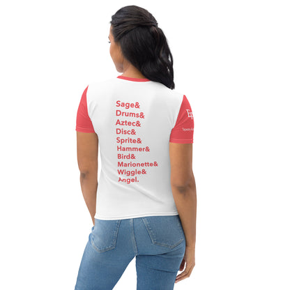 Reunion Dated Nations Women's T-shirt (Red)