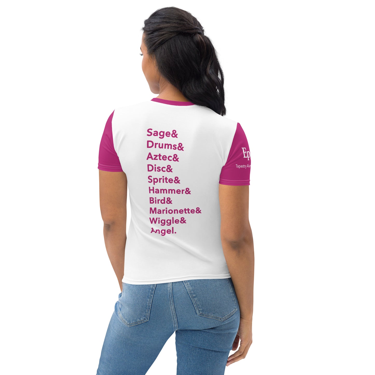 Reunion Dated Nations Women's T-shirt (Magenta)