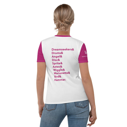 Reunion Dated Dreams Women's T-shirt (Magenta)