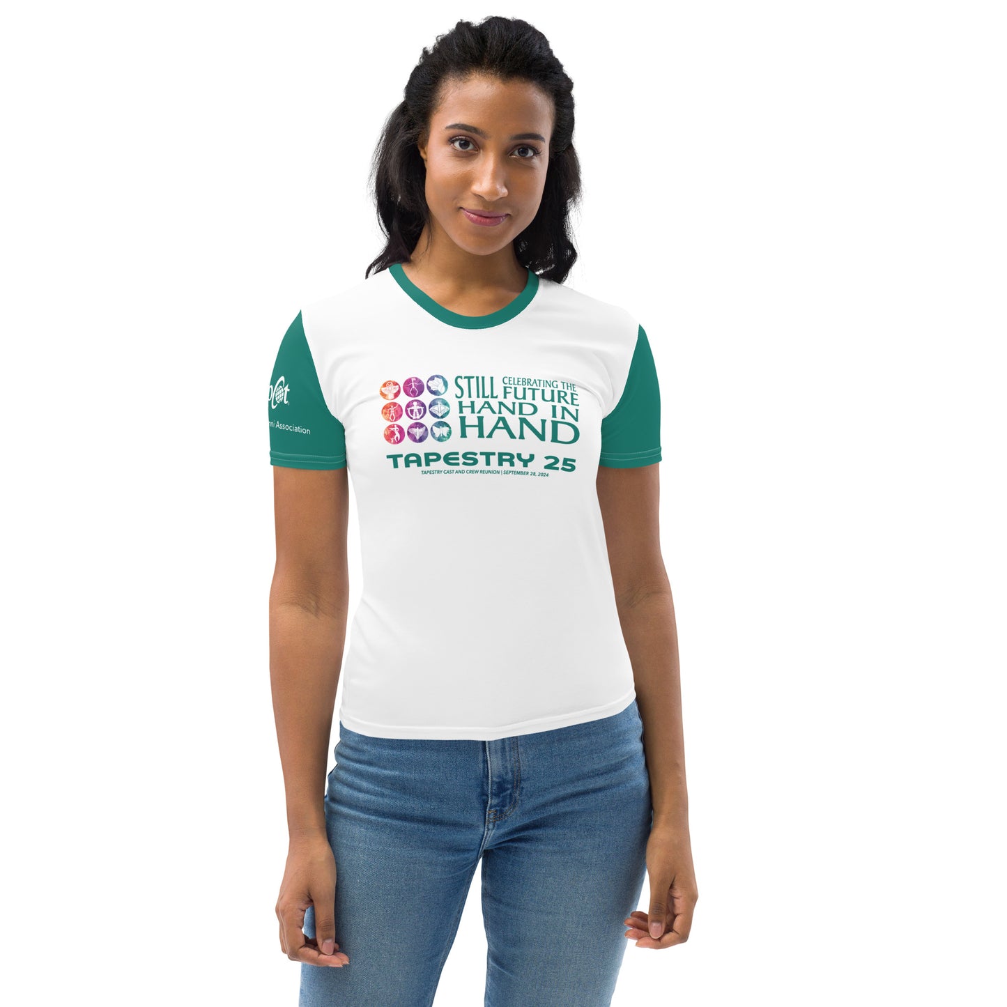 Reunion Dated Nations Women's T-shirt (Green)