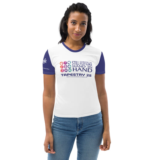 Reunion Dated Nations Women's T-shirt (Blue)