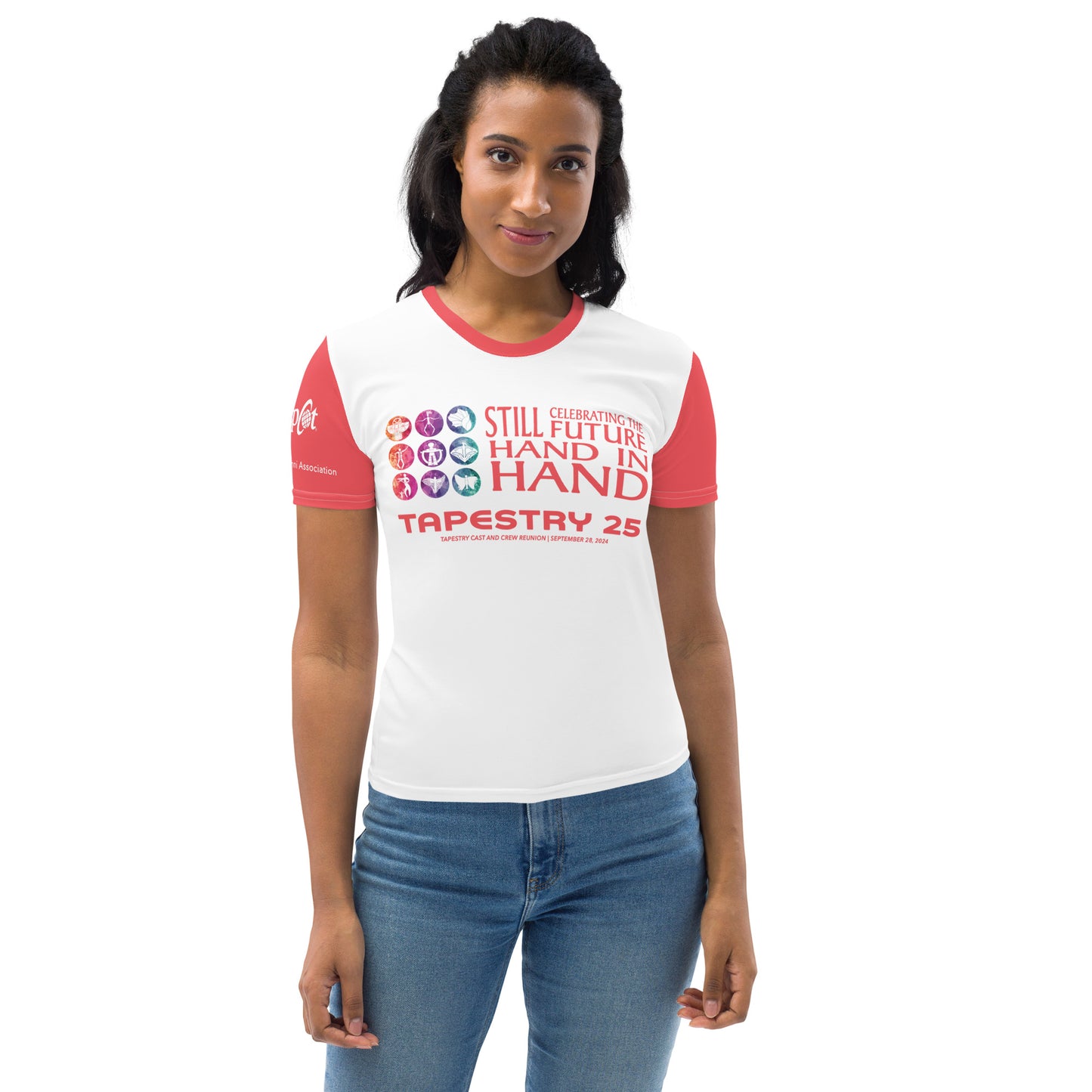 Reunion Dated Nations Women's T-shirt (Red)