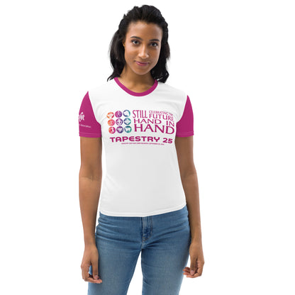 Reunion Dated Nations Women's T-shirt (Magenta)