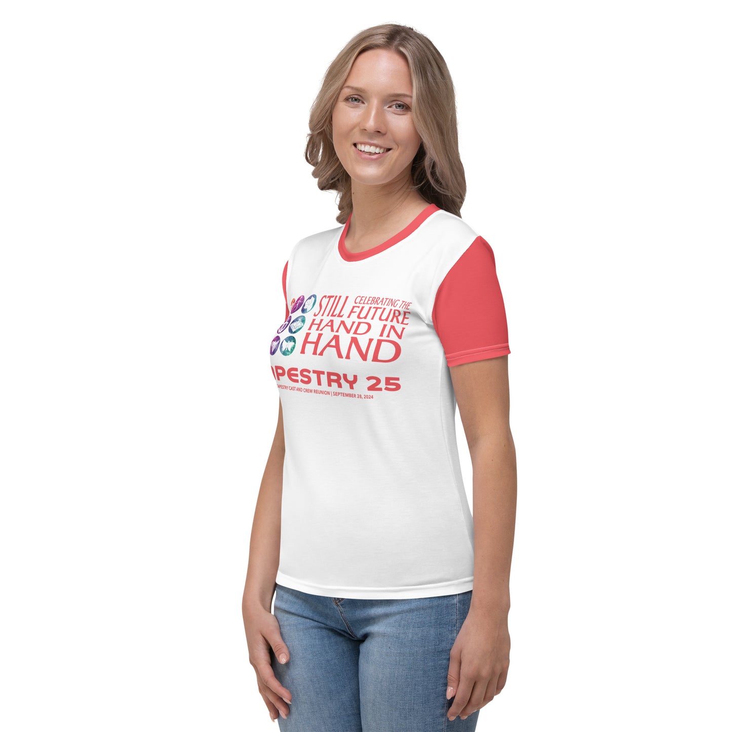 Reunion Dated Nations Women's T-shirt (Red)