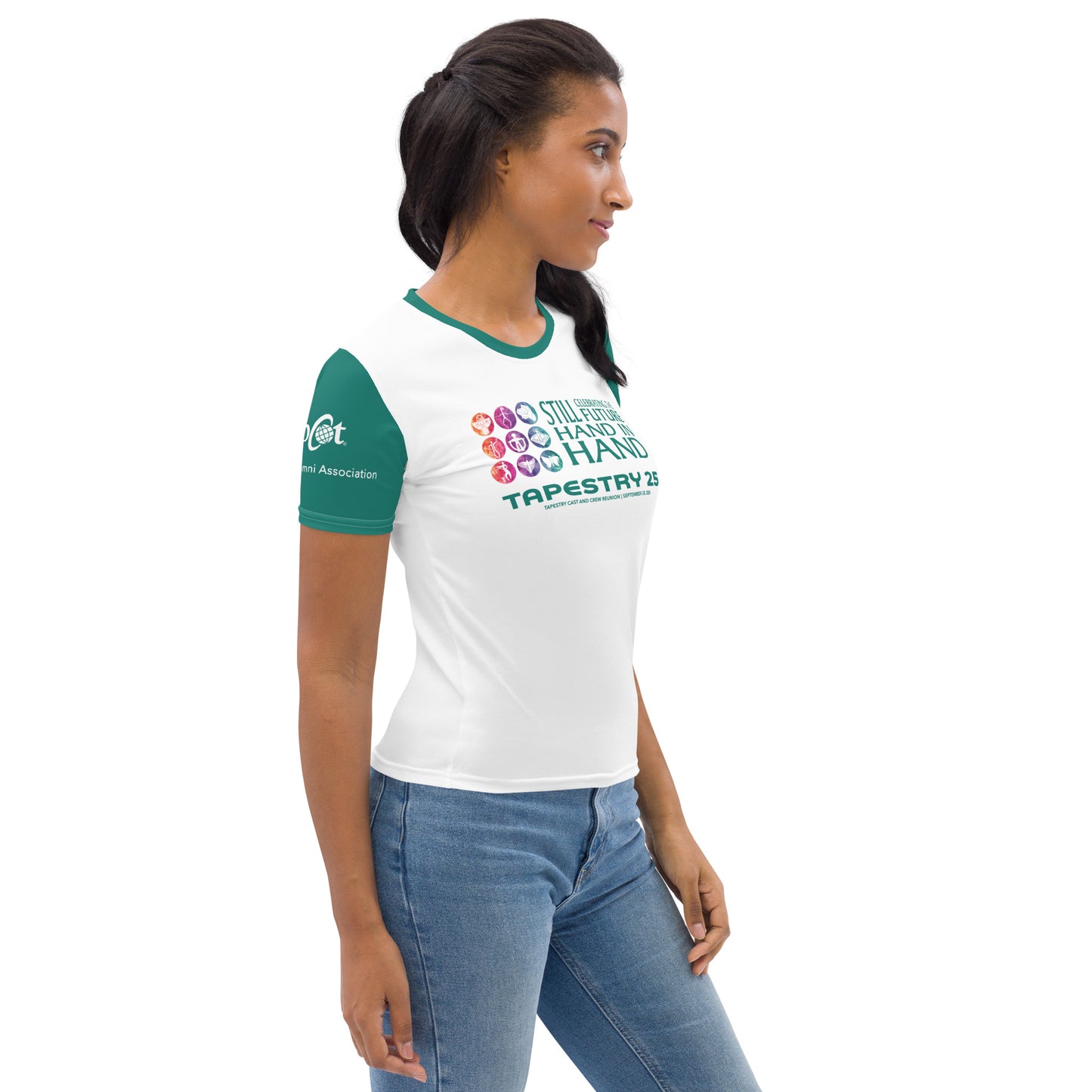 Reunion Dated Nations Women's T-shirt (Green)