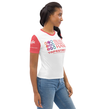 Reunion Dated Nations Women's T-shirt (Red)