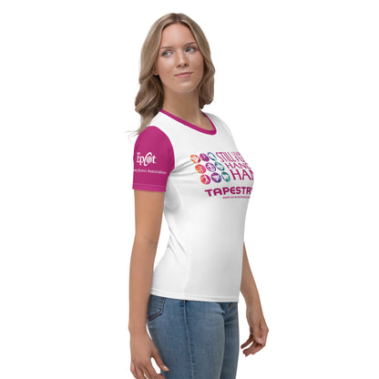 Reunion Dated Nations Women's T-shirt (Magenta)