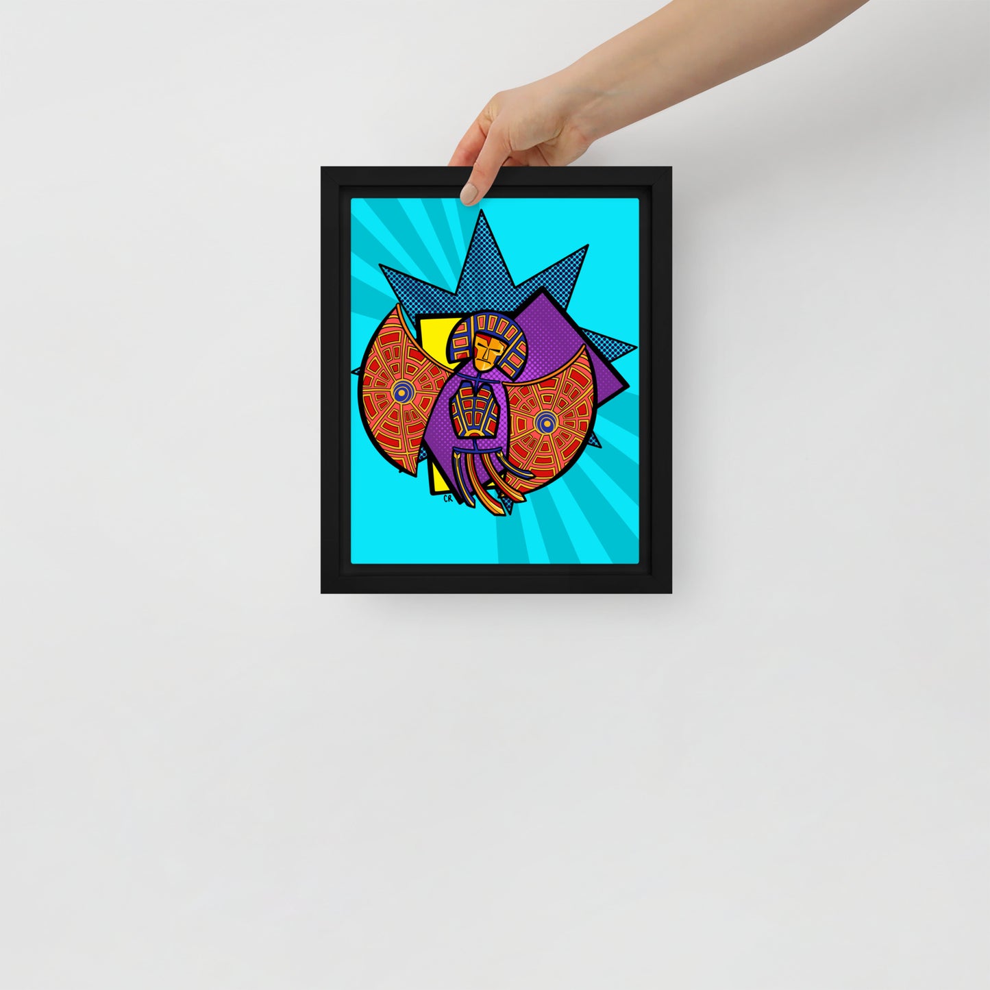 AZTEC - 8X10 Framed Canvas Print