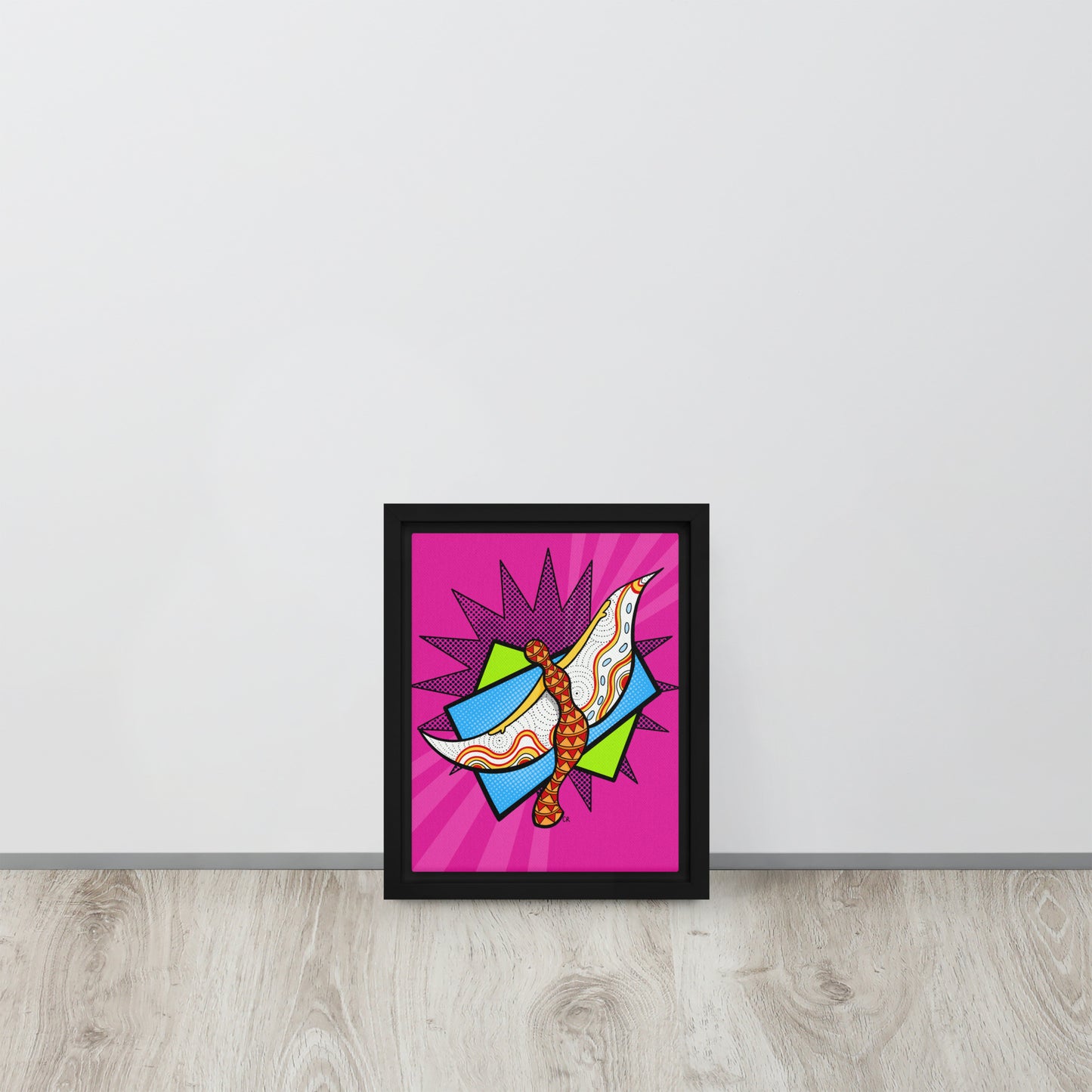 WIGGLE - 8X10 Framed Canvas