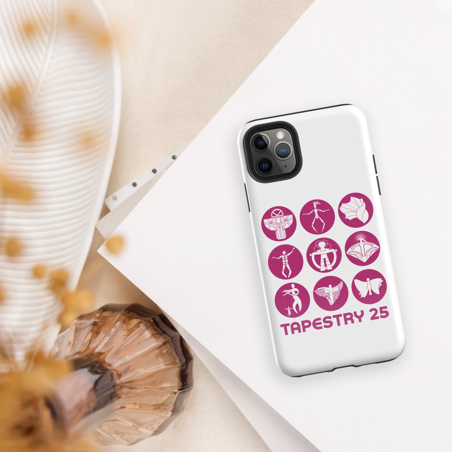 Tapestry 25: Tough Case for iPhone® (Magenta0