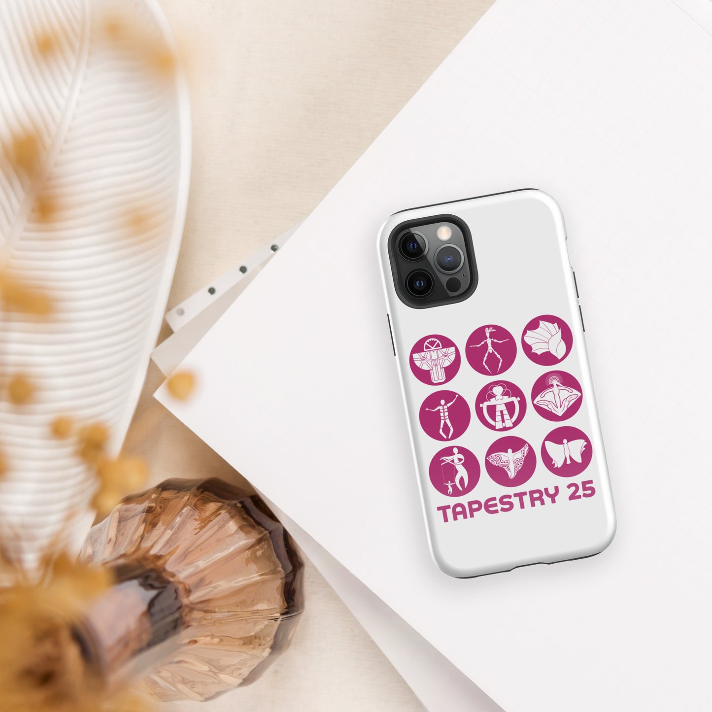 Tapestry 25: Tough Case for iPhone® (Magenta0