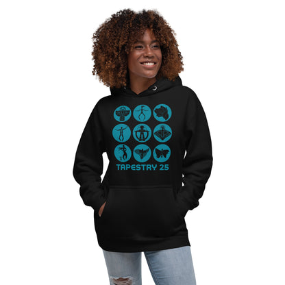 Tapestry 25: Unisex Logo Hoodie (Blue)