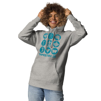 Tapestry 25: Unisex Logo Hoodie (Blue)