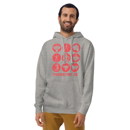 Tapestry 25: Unisex Logo Hoodie (Red)